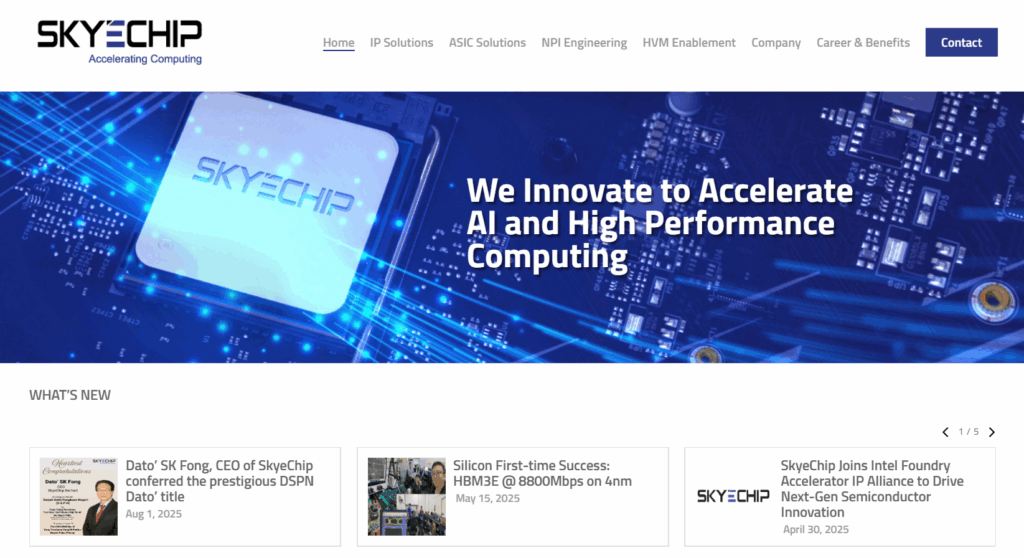 SkyeChip MARS1000 edge AI processor