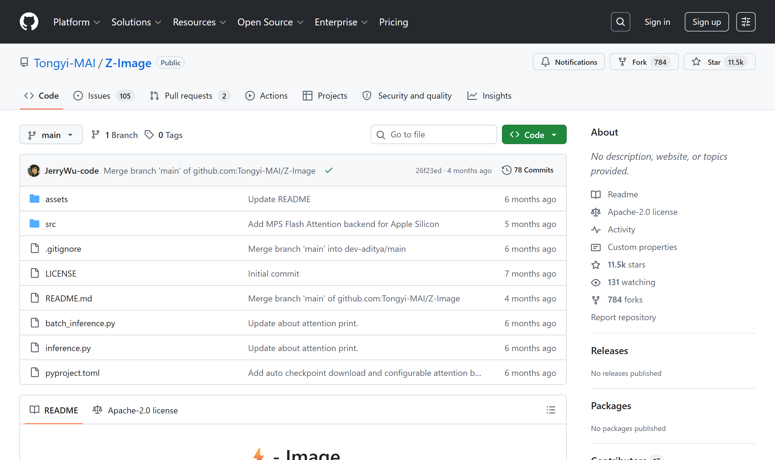 Z-Image open-source repository by Alibaba's Tongyi Lab