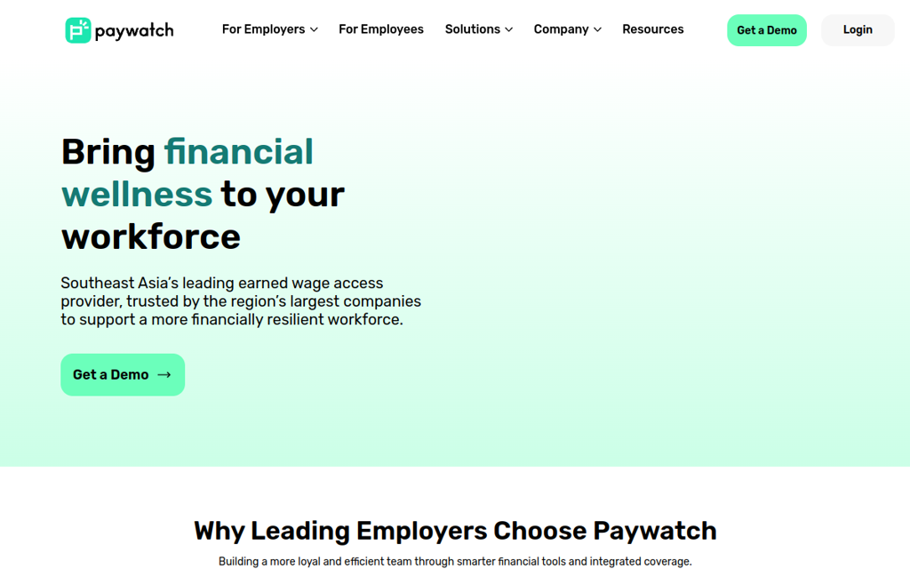 Paywatch earned wage access fintech platform