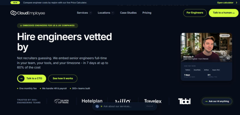 Cloud Employee homepage, 2026