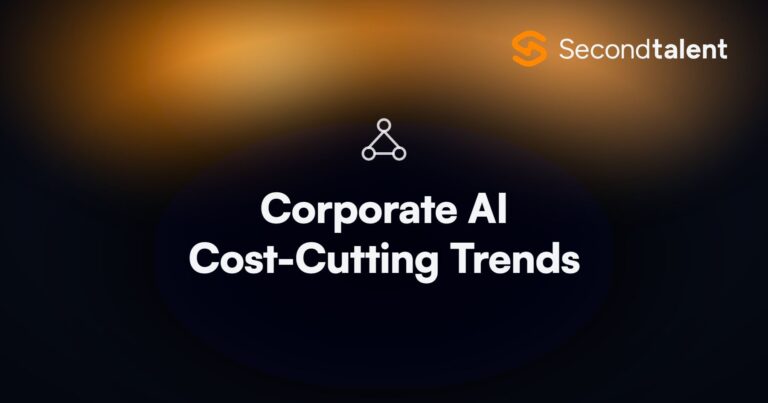 Corporate AI cost-cutting trends in 2026, by Second Talent.