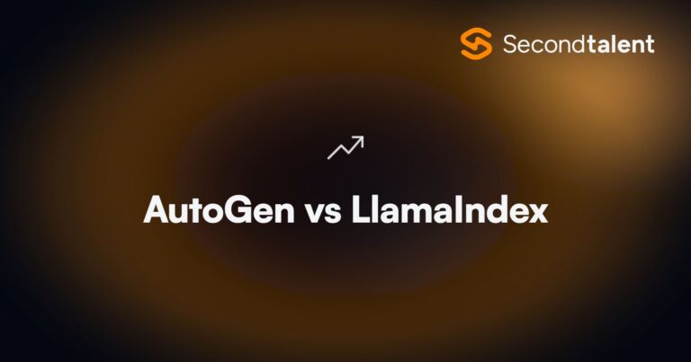 AutoGen vs LlamaIndex. AutoGen vs LlamaIndex: Usage, Performance & Features 2026, by Second Talent.