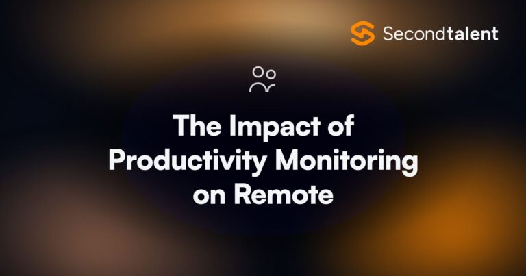 The Impact of Productivity Monitoring on Remote. The Impact of Productivity Monitoring on Remote Team Efficiency, by Second Talent.