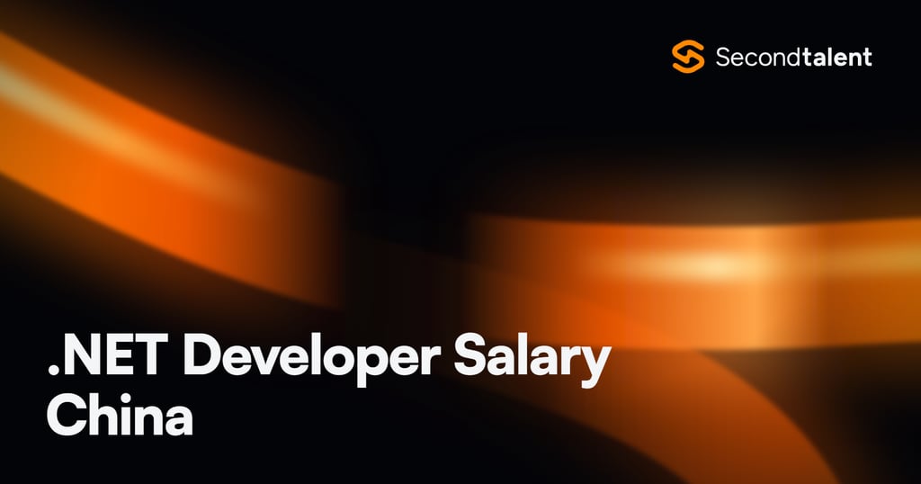 .NET Developer Salary China rate card by Second Talent