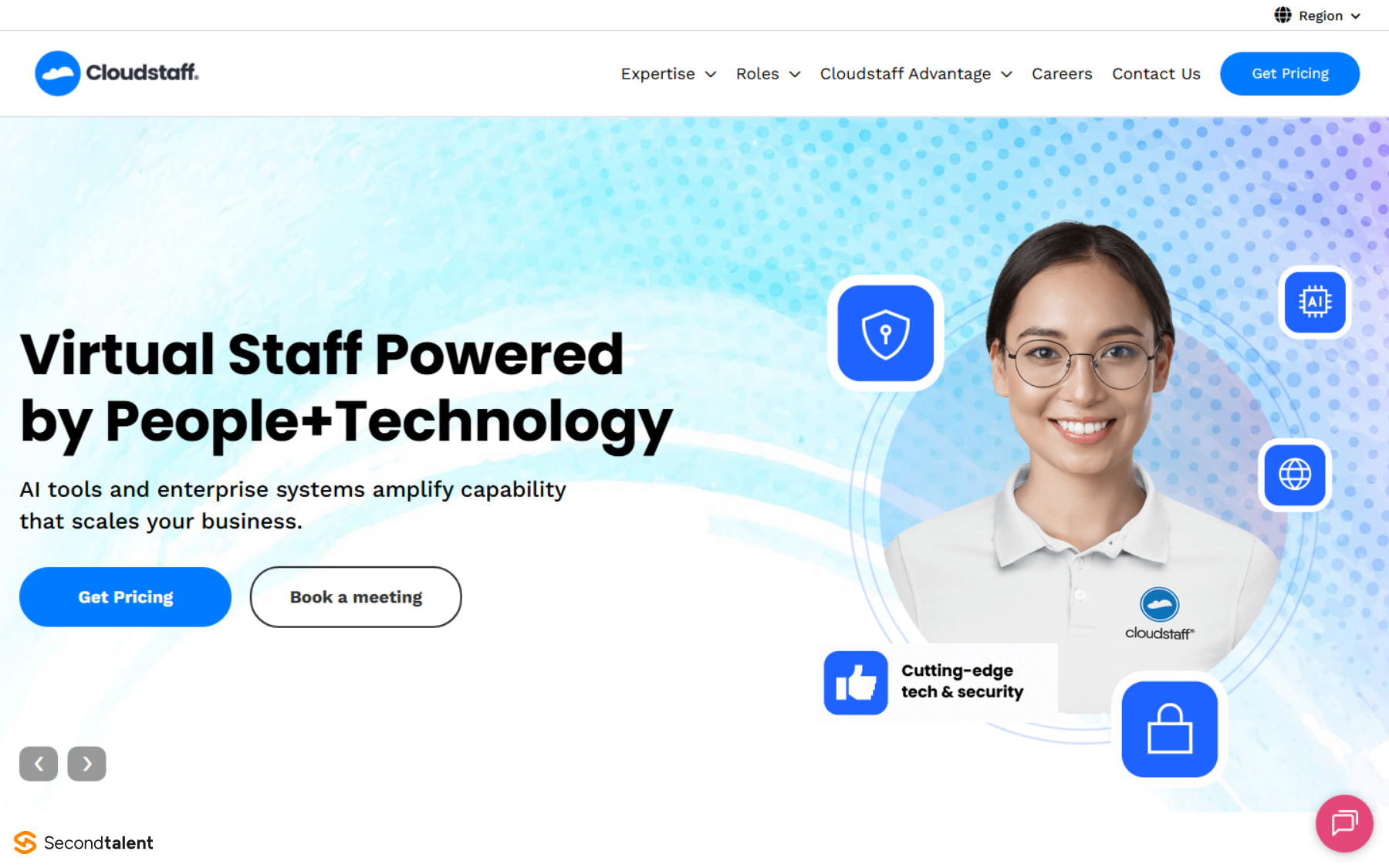 Cloudstaff remote staffing and outsourcing homepage